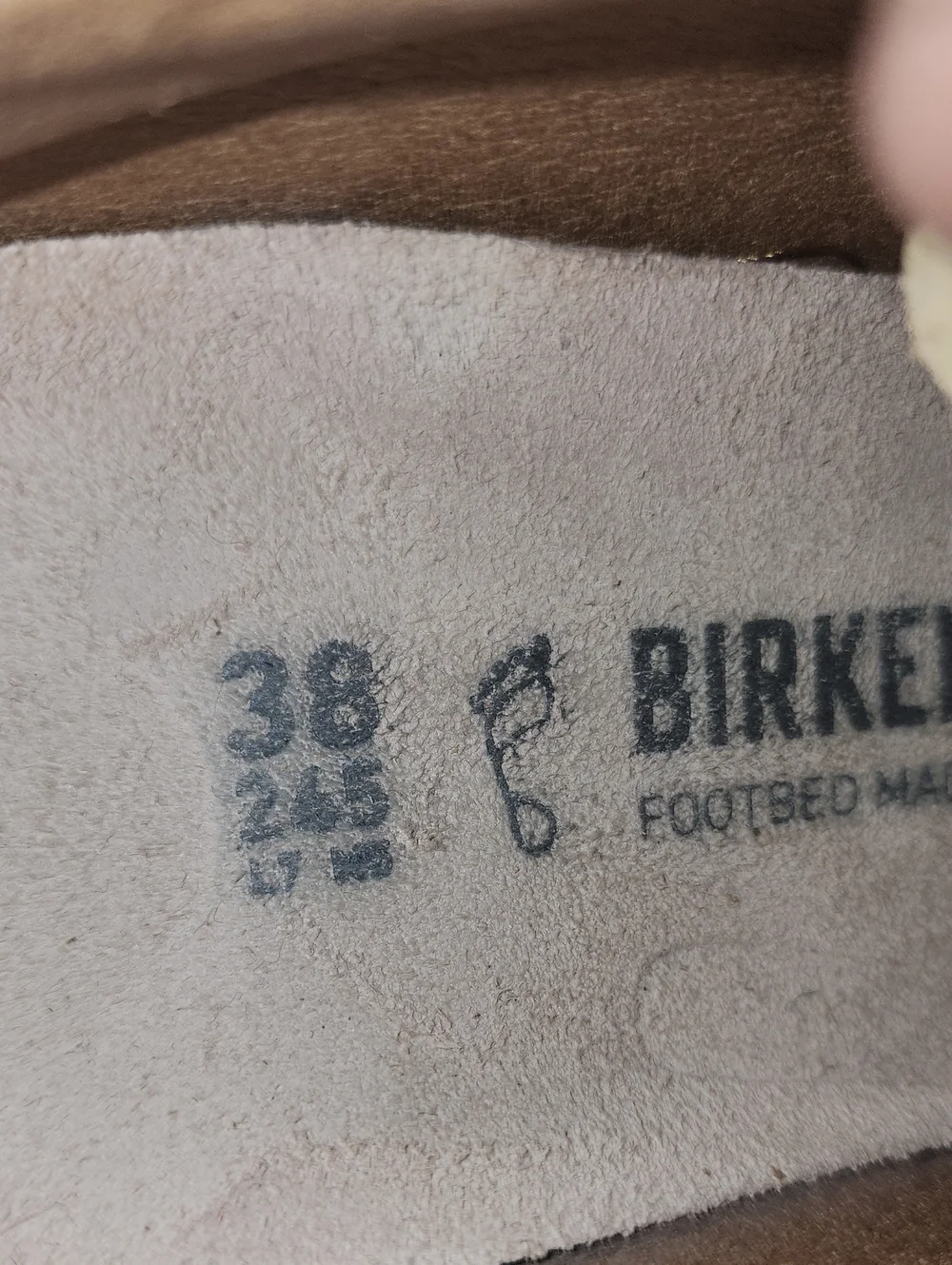 Birkenstock Women's Suede bend low Sneaker in Tan with White Laces Size 7